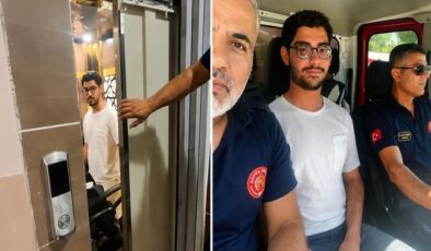 YKS’ye giden genç asansörde mahsur kaldı, imdadına itfaiye yetişti