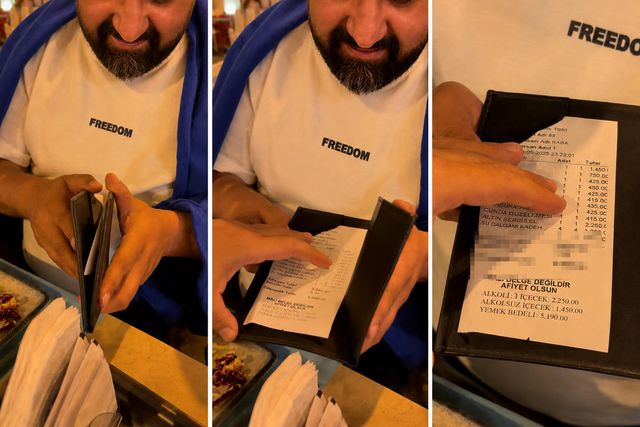 Ayvalık’ta bir restoranda yemek yiyen aile hesap geldiğinde büyük şok yaşadı