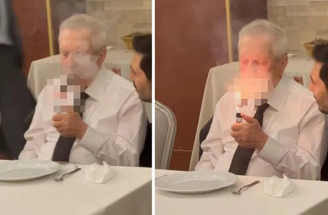 Aziz Yıldırım’ın keyfi yerinde! Toplantının ardından puro içti