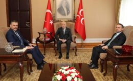 Bakan Çiftçi ile Bakan Gürlek, Devlet Bahçeli’yi ziyaret etti
