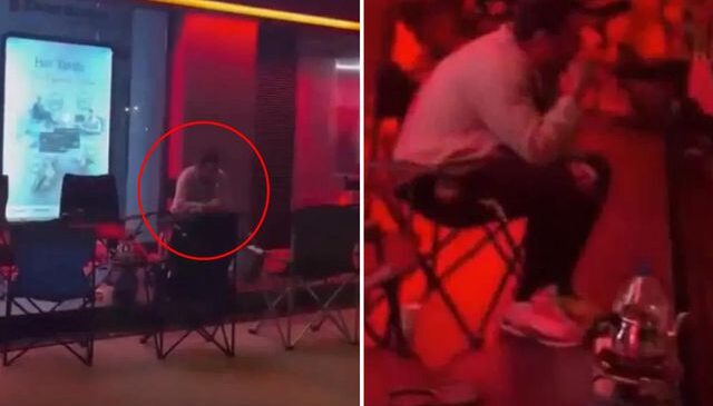 Bakan Kurum “Bugün başladı” dedi, sandalyesini alan bankanın önüne koştu