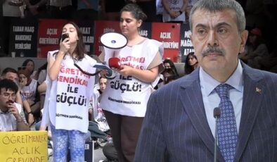 Bakan Tekin açlık grevindeki öğretmenlerle ilgili ilk kez konuştu: Keşke gelip bize söyleselerdi