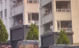 Balkonda yakılan mangal apartmanı ayağa kaldırdı