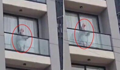 Balkonda yaşananlar infial yarattı! Çığlıklar sonrası polis harekete geçti