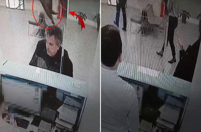 Bankada işlem yaparken başına kedi düştü: Kalpten gidiyorduk