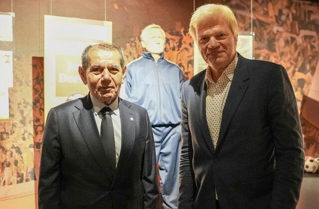 Bayern Münih efsanesi Oliver Kahn’dan Dursun Özbek’e ziyaret