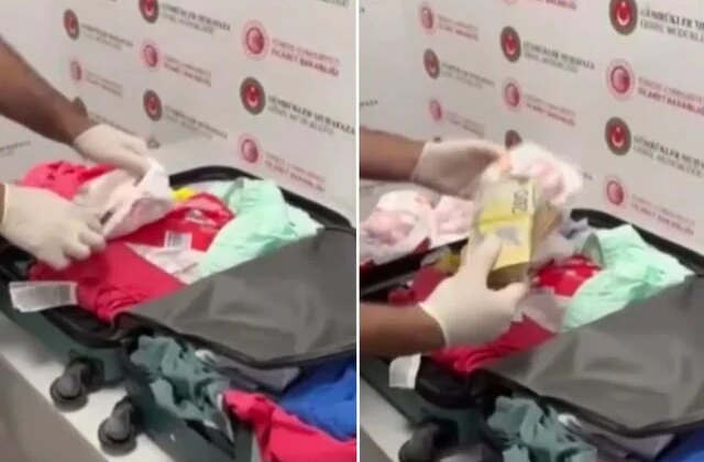 Antalya Havalimanı’nda bebek bezinden servet çıktı