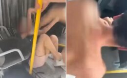 Belçika’da olay görüntü! Bir grup göçmen otobüsteki genci öldüresiye dövdü