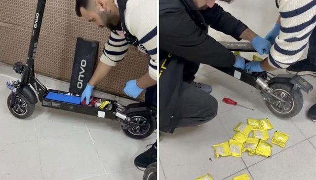 Uyuşturucu siparişlerini deftere yazmışlar: Skuterin gizli bölmesinden uyuşturucu çıktı