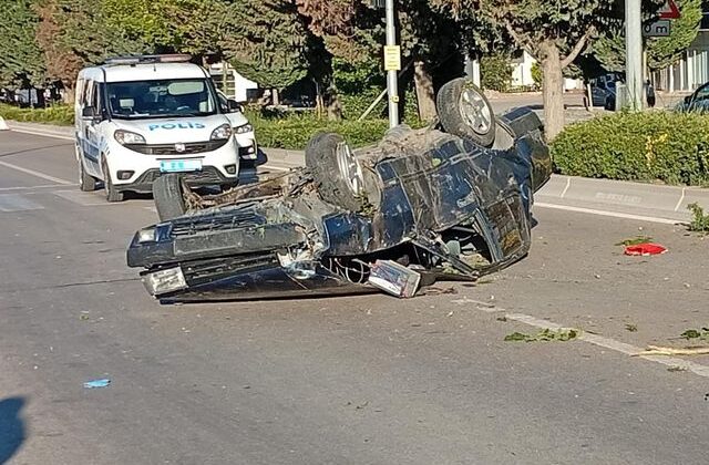 Korkunç kaza! Takla atan otomobilin sürücüsü hayatını kaybetti