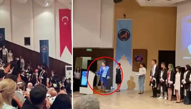 Bölüm başkanı “Diplomanızı vermiyorum” dedi, salon karıştı