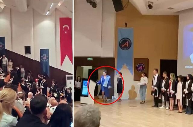 Bölüm başkanı “Diplomanızı vermiyorum” dedi, salon karıştı