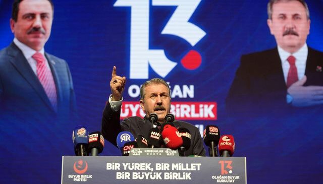Büyük Birlik Partisi’nde Mustafa Destici yeniden genel başkan seçildi