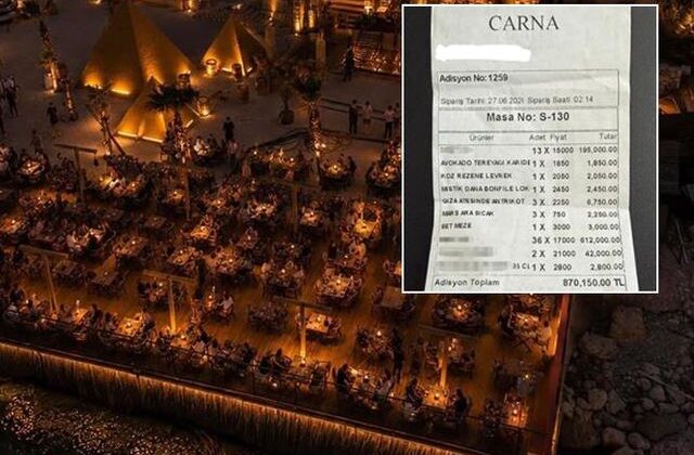870 bin TL’lik hesap olay oldu, işletme sessizliğini bozdu