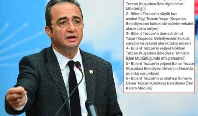 CHP’li Bülent Tezcan hakkında “aile boyu kıyak” iddiası