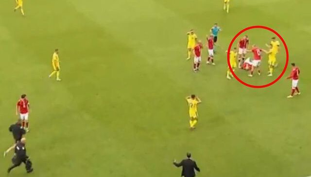 Christian Eriksen maç içerisinde yine yere yığıldı