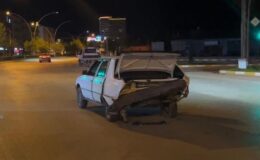 Çorum’da kazaya karışan sürücü aracını bırakıp kaçtı