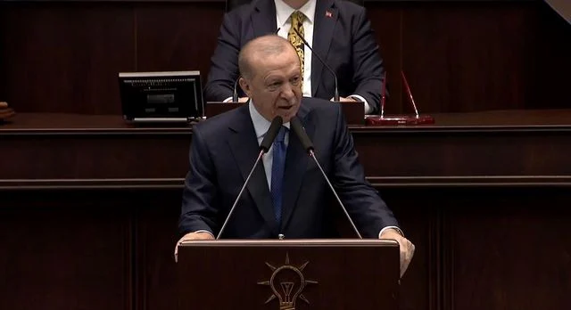 Cumhurbaşkanı Erdoğan, parti grubunda konuşuyor