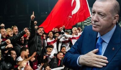 Cumhurbaşkanı Erdoğan’dan A Milli Takım’a destek mesajı