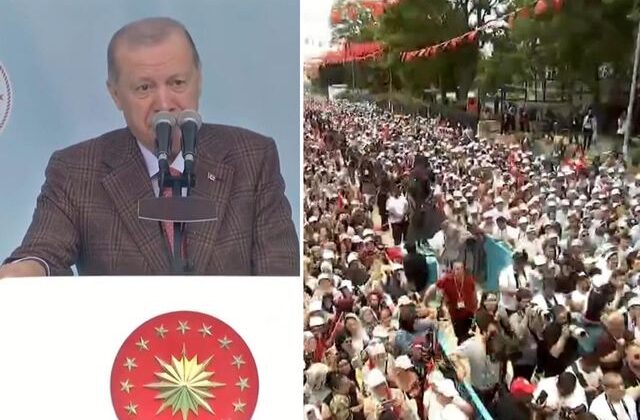 Cumhurbaşkanı Erdoğan’dan CHP’nin yüzde 46 oy aldığı kentte gövde gösterisi