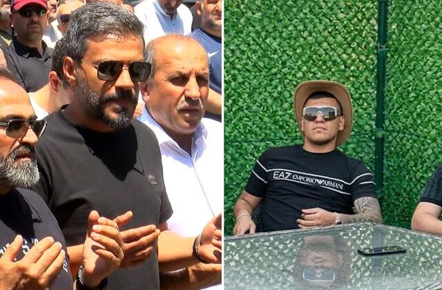 Daltonlar’ın hedefindeki Engin Polat cenazede çelik yelek giydi