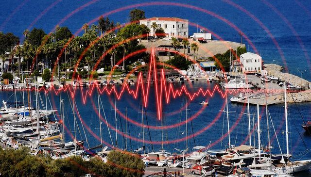 Datça açıklarında 4.9 büyüklüğünde deprem meydana geldi