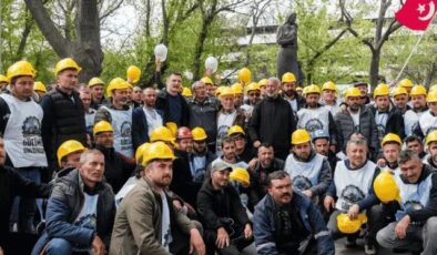 Eylem yapan Doruk Madencilik işçileri işverenle uzlaştı