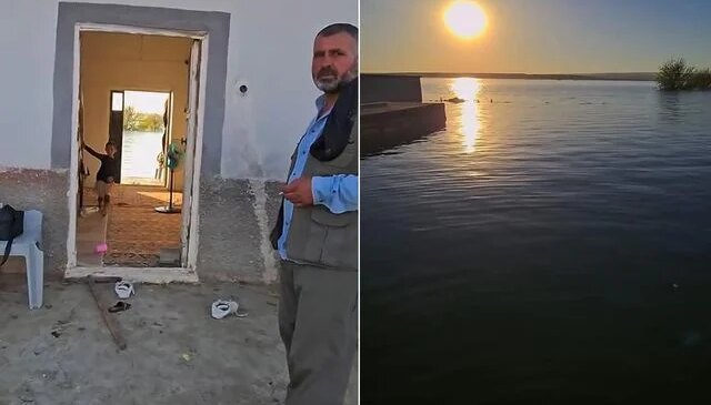 Dün kurak topraktı, bugün göl evi oldu