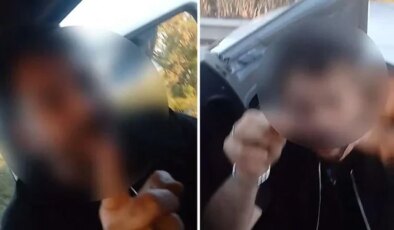 Emniyet şeridini gasbetti, kendisini uyaran sürücüyü “Valiyi arattırma bana” diyerek tehdit etti
