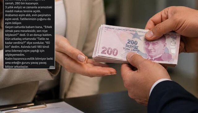 Eşi 280 bin TL maaş alan kocanın paylaşımı büyük tartışma yarattı