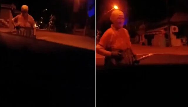 Esrarengiz köyde korku dolu anlar! Bir anda karşılarına çıktı