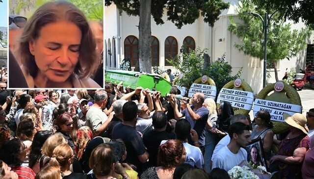 Evlat acısıyla yıkılan annenin feryadı yürekleri dağladı: Ece İrtem’in annesi cenazede ayakta duramadı