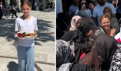Eyüp Sultan’da ziyaretçilere kurabiye ikram etmek isteyen genç kız hayatının şokunu yaşadı