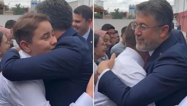Fenerbahçe’yi duyan Bakan Yumaklı çocuğa bir daha sarıldı