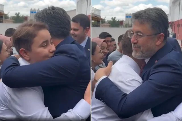 Fenerbahçe’yi duyan Bakan Yumaklı çocuğa bir daha sarıldı