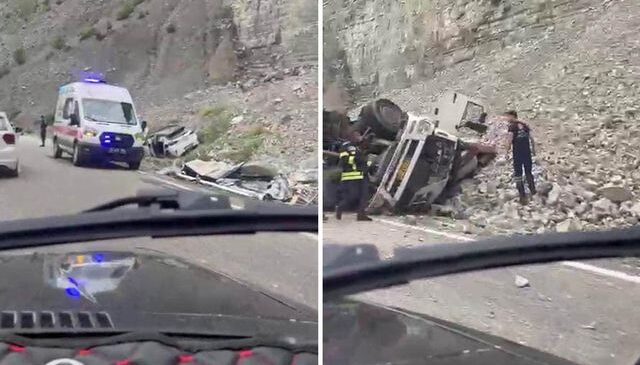 Freni patlayan TIR’dan atlayan sürücü öldü, 2 kişi yaralandı
