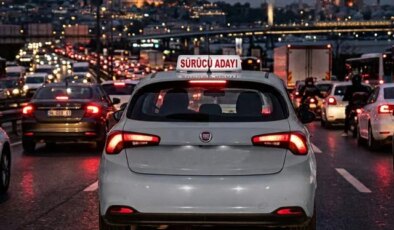 Güneşe çıkamayan sürücü adayı direksiyon sınavına akşam girecek