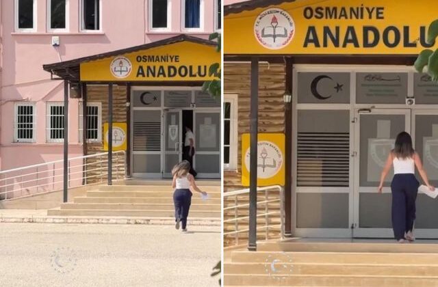Hafta sonu yapılan sınavda çekilen görüntüye tepki yağıyor