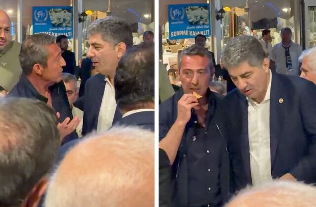 Hakan Safi ve Ali Koç, seçime saatler kala bir araya geldi