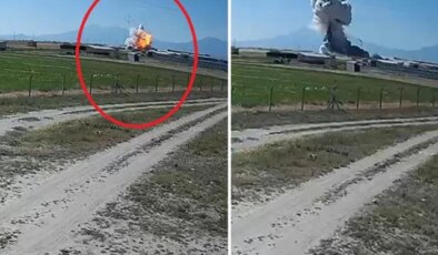 Havai fişek fabrikasındaki patlama güvenlik kamerasında