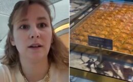 Havalimanında bir dilim baklavanın fiyatını görünce şaşkına döndü