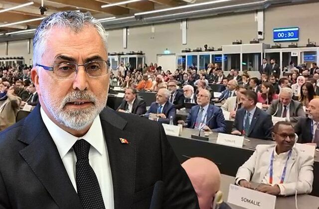 İsrailli diplomata Bakan Işıkhan ve Türk heyetinden protesto! Konuşmasını tamamlayamadı