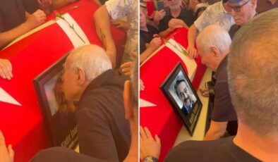 İlyas Salman, Kadir İnanır’ın fotoğrafını öperek gözyaşlarına boğuldu