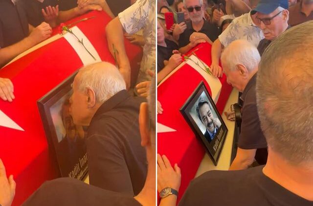İlyas Salman, Kadir İnanır’ın fotoğrafını öperek gözyaşlarına boğuldu