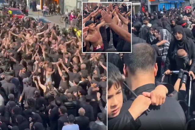 İngiltere’de dikkat çeken yürüyüş! Görüntüler tartışma yarattı