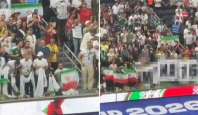 İran maçına damga vuran “katliam” pankartı