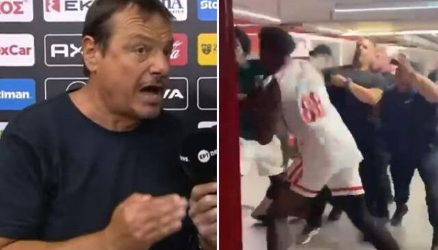 İşte Ergin Ataman’a ağzını bozduran kavganın görüntüleri