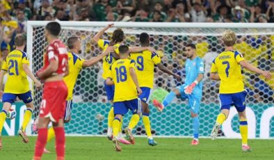 İsveç’ten Dünya Kupası’na gol şov! Tunus’u 5-1 mağlup ettiler
