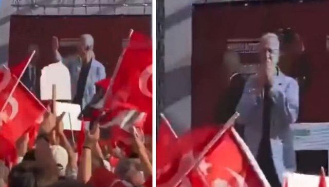 İYİ Parti’nin “Bayrak Açıyorum” mitingine Mansur Yavaş da katıldı