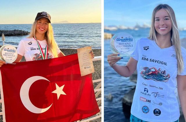 İzmirli yüzücü Eda Savcıgil’den tarihi başarı